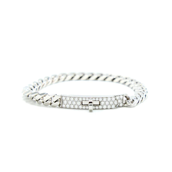 [MIRA]KELLY CHAIN SILVER DIAMOND BRACELET