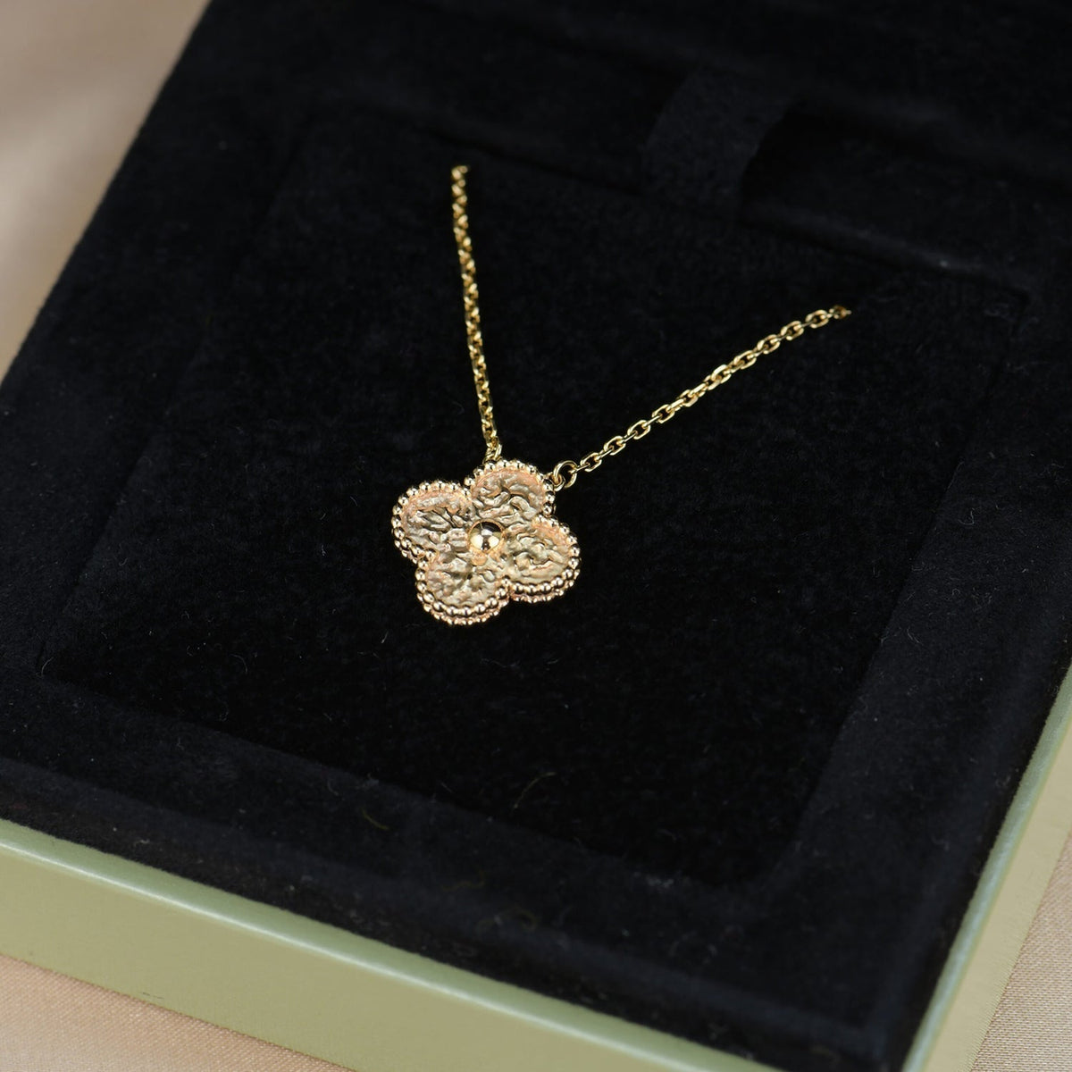 [MIRA]CLOVER 15MM  BRONZING NECKLACE