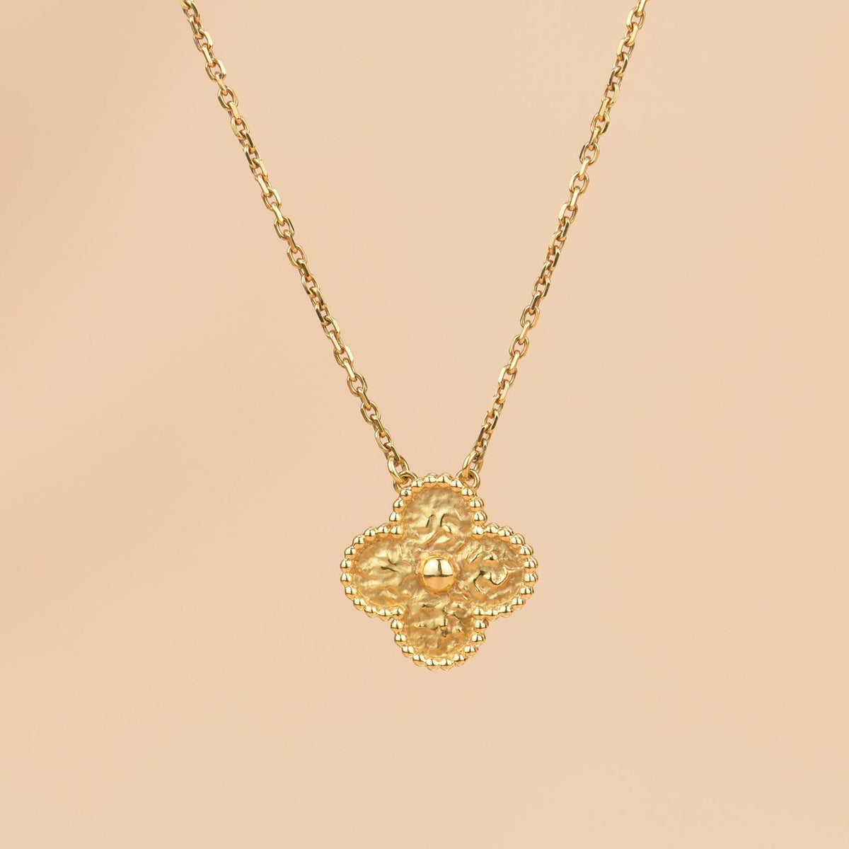 [MIRA]CLOVER 15MM  BRONZING NECKLACE