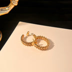 [MIRA]CLASH SMALL HOOP EARRINGS