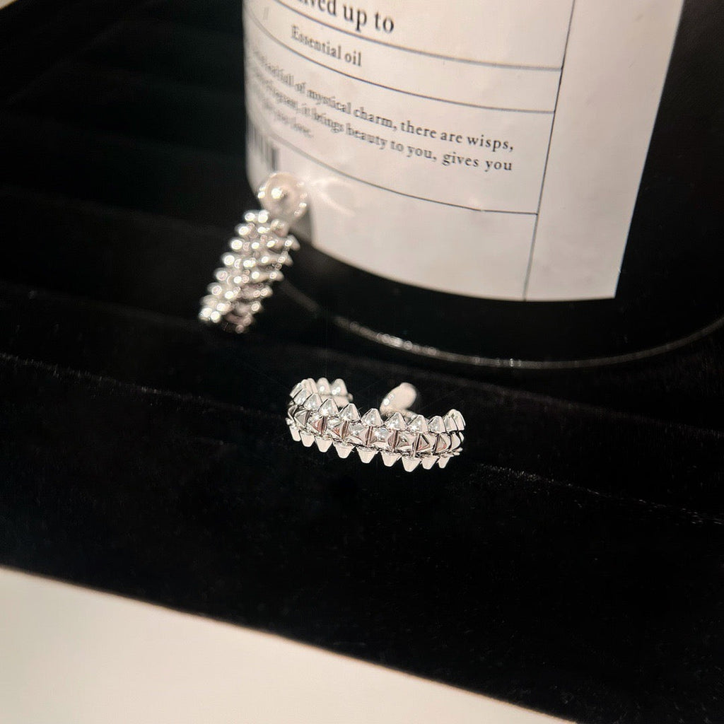 [MIRA]CLASH SMALL HOOP EARRINGS