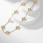 [MIRA]CLOVER 10 MOTIFS LASER NECKLACE
