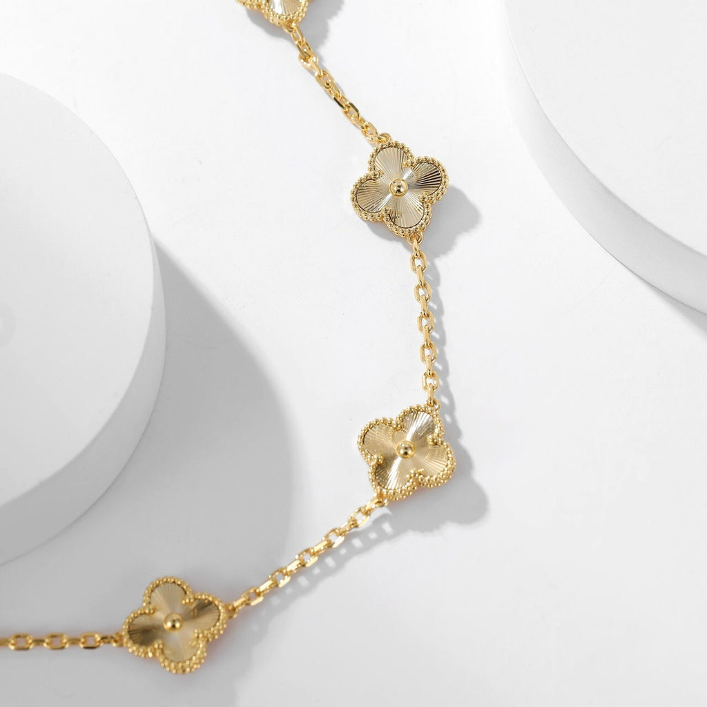 [MIRA]CLOVER 10 MOTIFS LASER NECKLACE