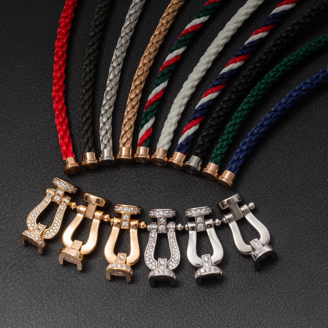 [MIRA]FORCE LARGE HORSESHOE NO DIAMOND BRACELET SILVER