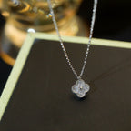 [MIRA]CLOVER MINI 9.5MM PENDANT DIAMOND NECKLACE