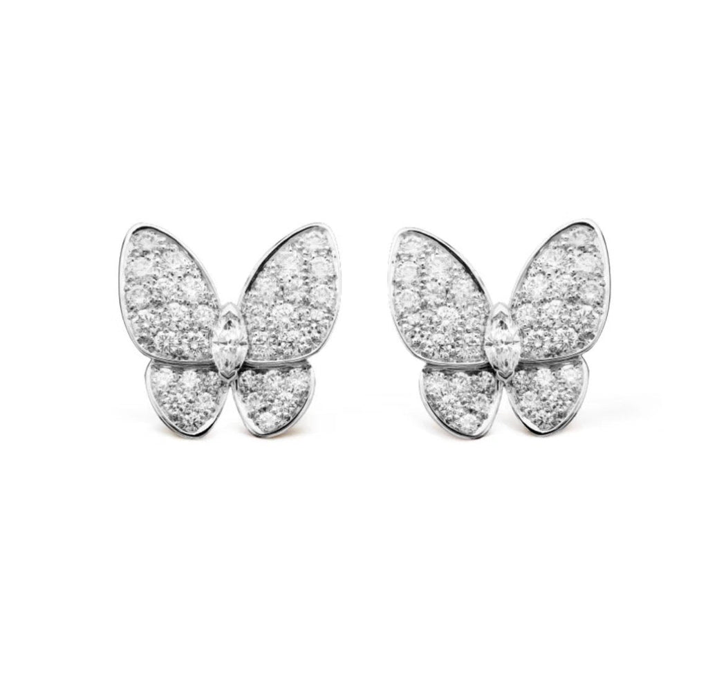 [MIRA]BUTTERFLY ALL DIAMOND EARRINGS