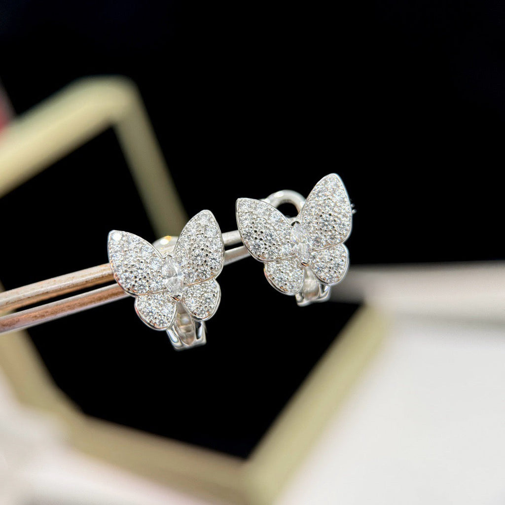 [MIRA]BUTTERFLY ALL DIAMOND EARRINGS