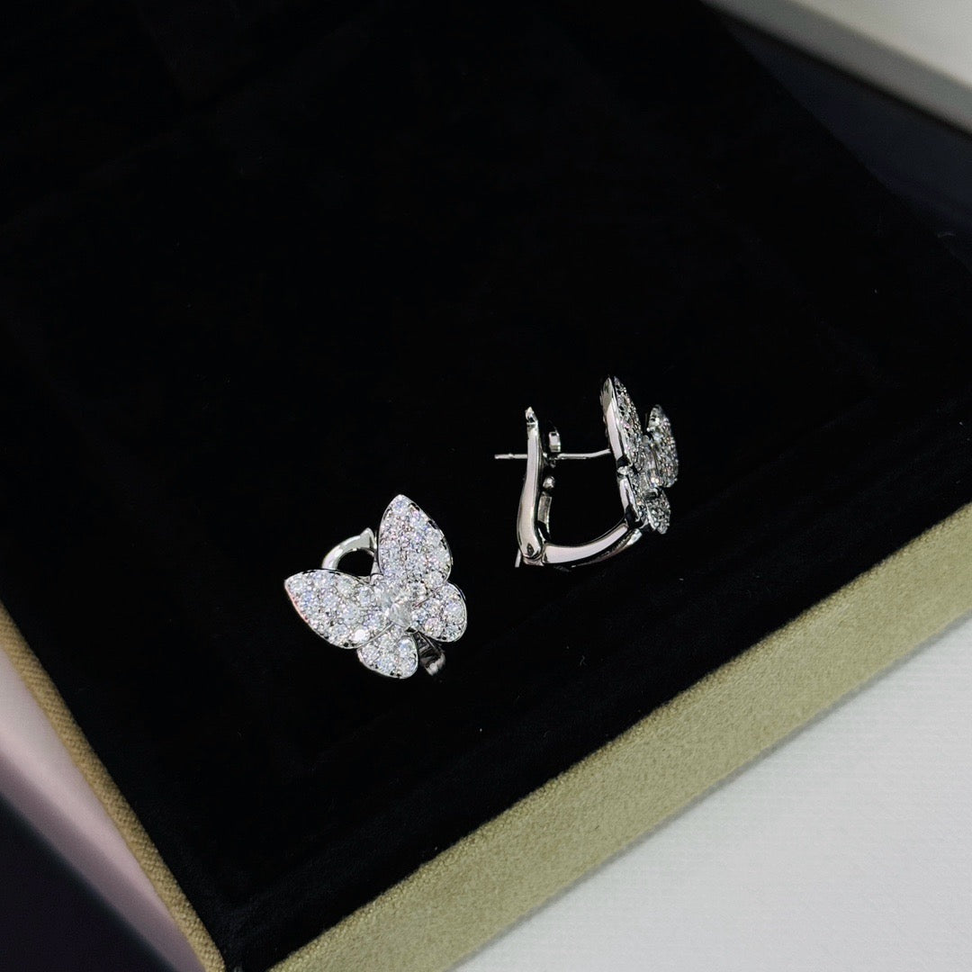 [MIRA]BUTTERFLY ALL DIAMOND EARRINGS