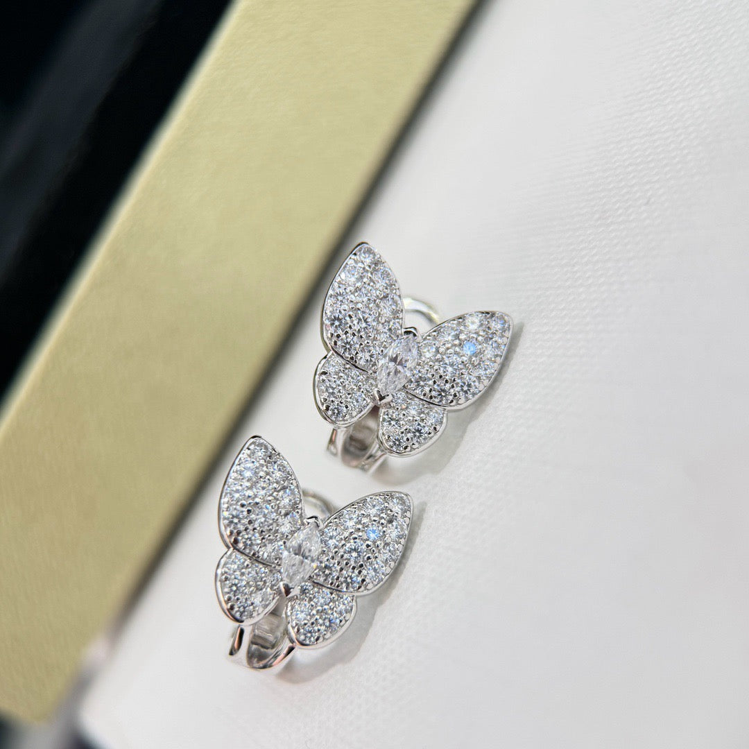 [MIRA]BUTTERFLY ALL DIAMOND EARRINGS