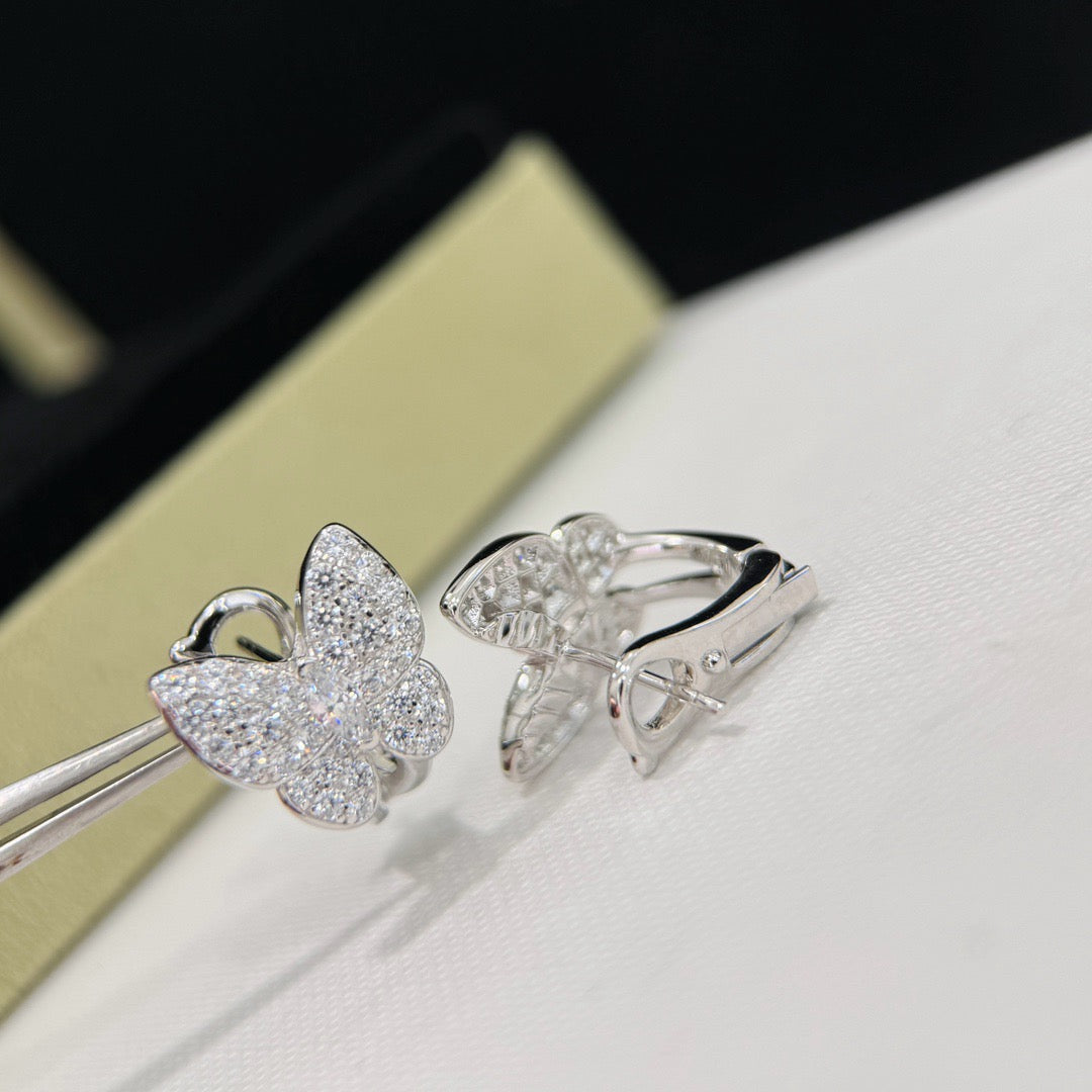 [MIRA]BUTTERFLY ALL DIAMOND EARRINGS