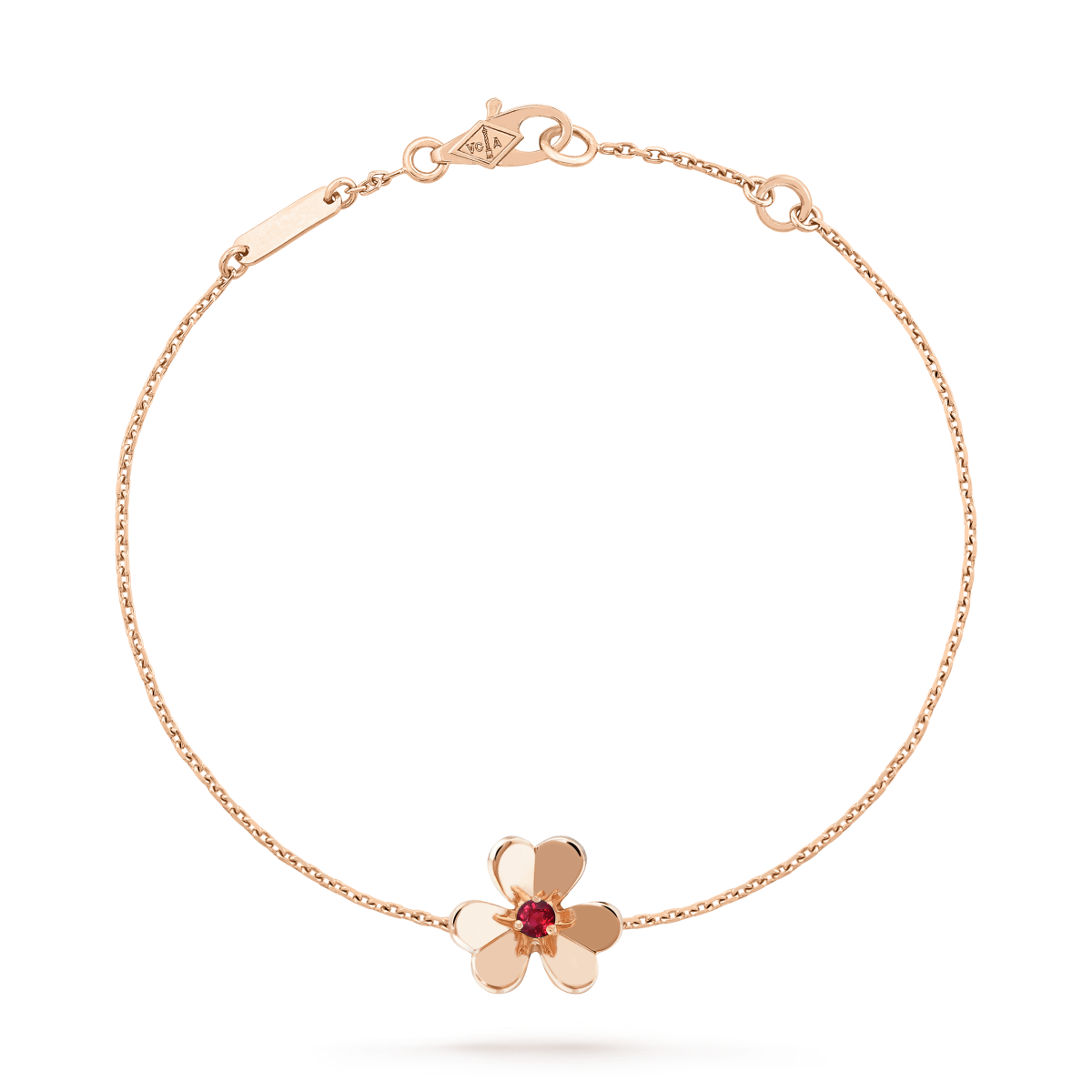 [MIRA]FRIVOLE GOLD FLOWER PINK MALACHITE BRACELET