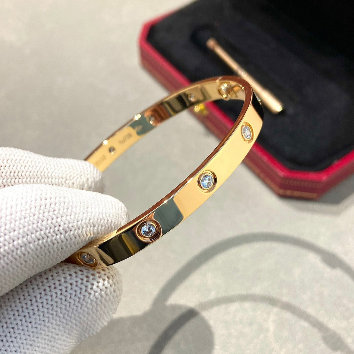 [MIRA]LOVE BRACELET 6.1MM 10 DIAMONDS