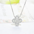 [MIRA]LOOP NECKLACE FULL MOTIF DIAMOND 16MM MULTIPLE COLORS