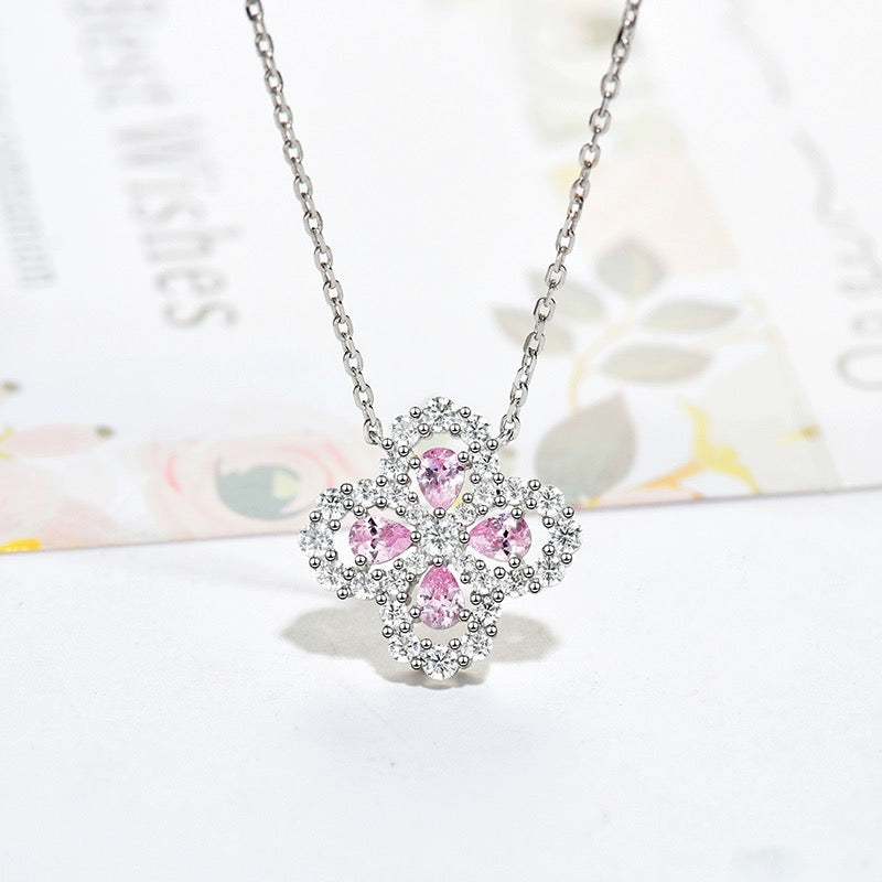 [MIRA]LOOP NECKLACE FULL MOTIF DIAMOND 16MM MULTIPLE COLORS