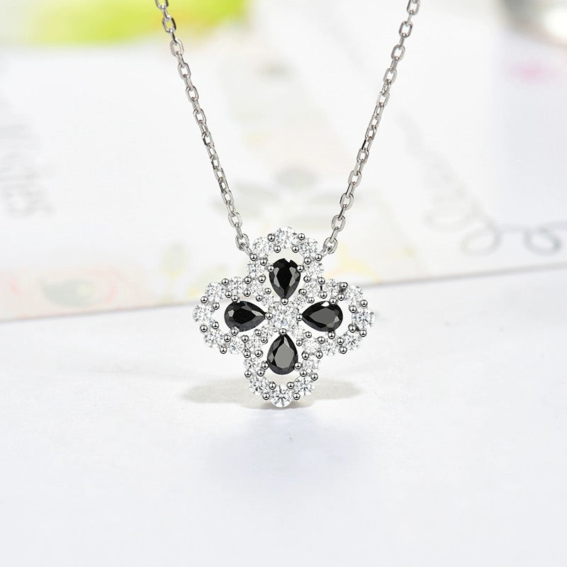 [MIRA]LOOP NECKLACE FULL MOTIF DIAMOND 16MM MULTIPLE COLORS