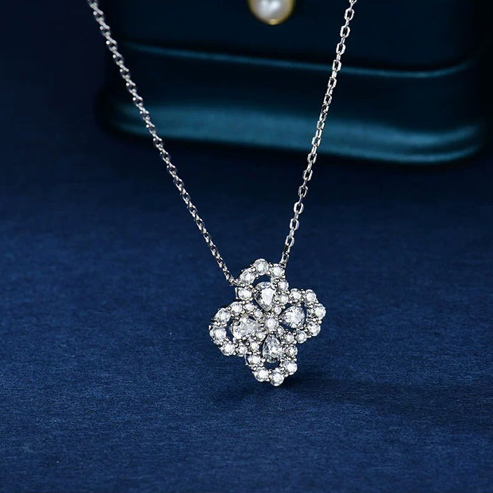 [MIRA]LOOP NECKLACE FULL MOTIF DIAMOND 16MM MULTIPLE COLORS