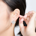 [MIRA]LOOP EARRINGS FULL MOTIF DIAMOND 16MM