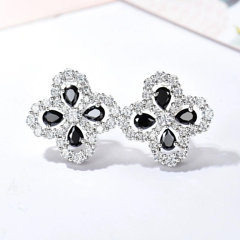 [MIRA]LOOP EARRINGS FULL MOTIF DIAMOND 16MM