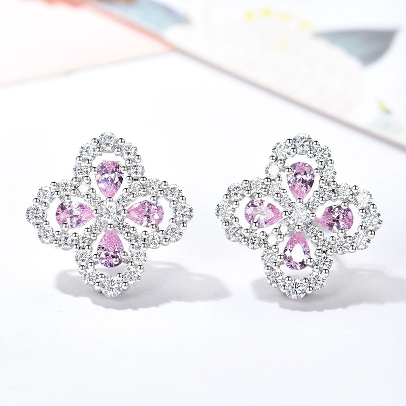 [MIRA]LOOP EARRINGS FULL MOTIF DIAMOND 16MM