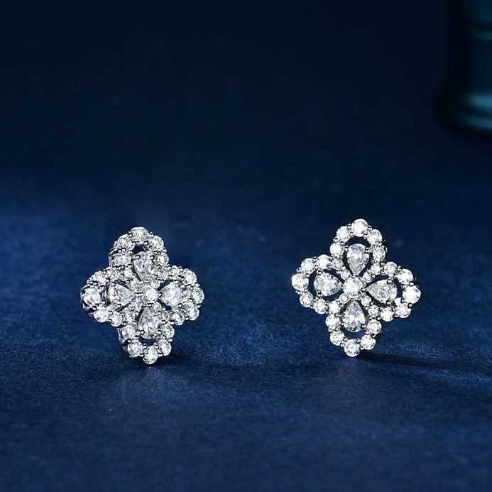 [MIRA]LOOP EARRINGS FULL MOTIF DIAMOND 16MM