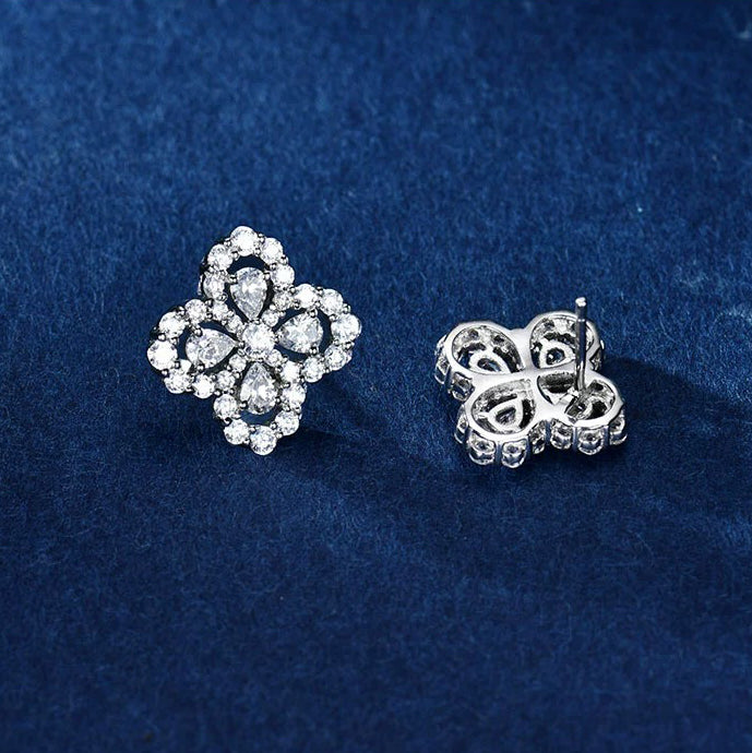 [MIRA]LOOP EARRINGS FULL MOTIF DIAMOND 16MM