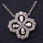[MIRA]LOOP NECKLACE FULL MOTIF DIAMOND 16MM MULTIPLE COLORS