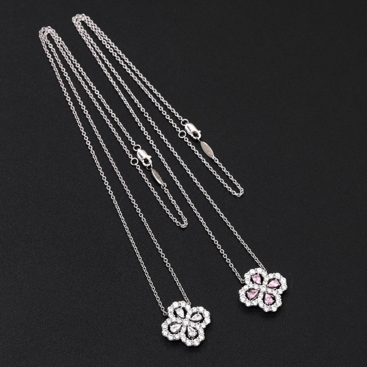 [MIRA]LOOP NECKLACE FULL MOTIF DIAMOND 16MM MULTIPLE COLORS