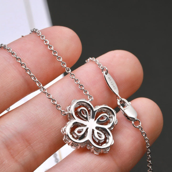 [MIRA]LOOP NECKLACE FULL MOTIF DIAMOND 16MM MULTIPLE COLORS