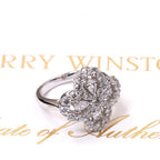 [MIRA]LOOP RING FULL MOTIF DIAMOND 16MM SILVE