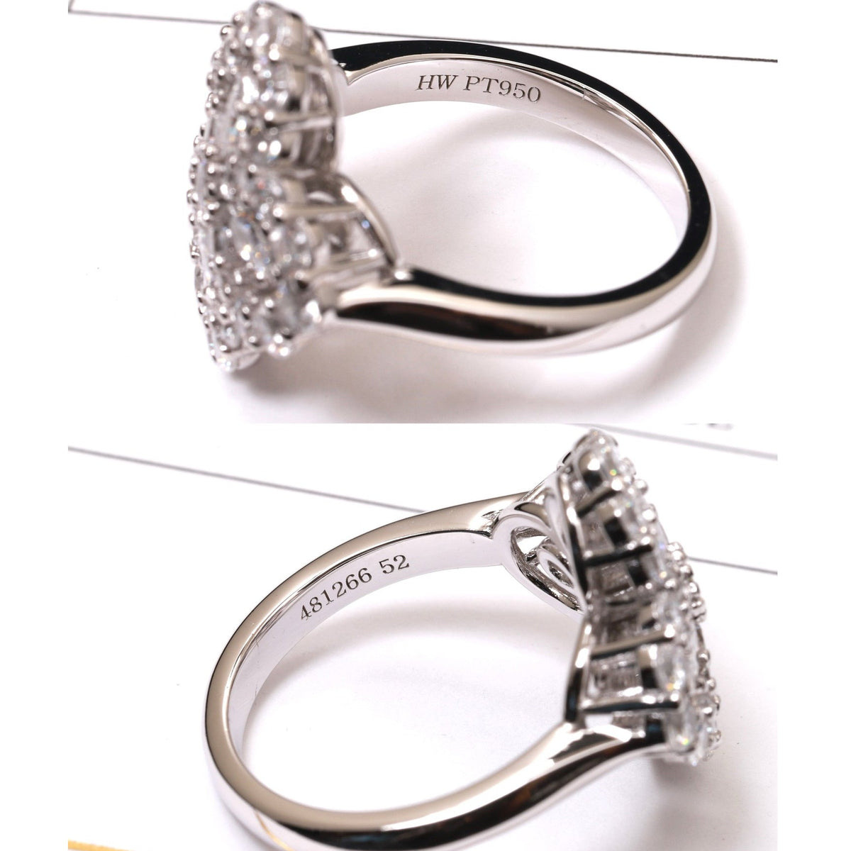 [MIRA]LOOP RING FULL MOTIF DIAMOND 16MM SILVE
