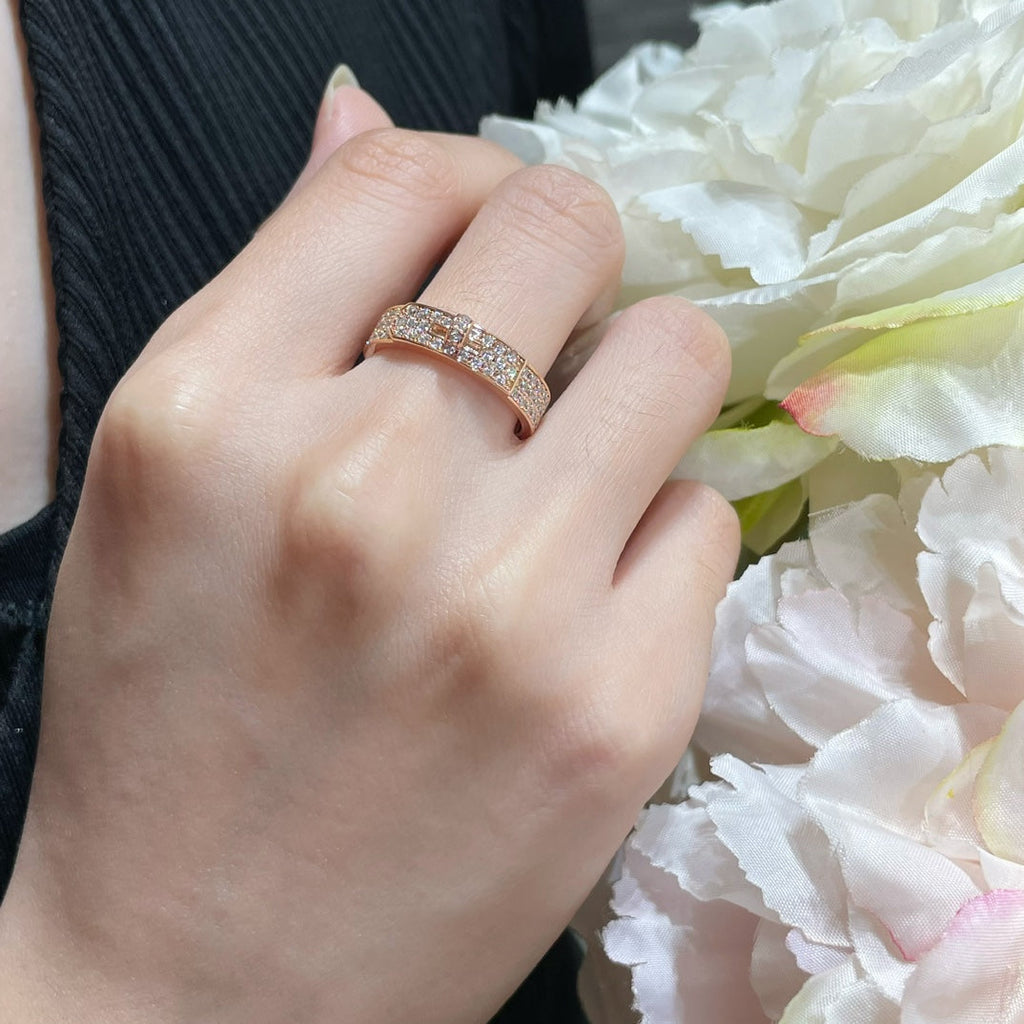 [MIRA]KELLY PINK GOLD DIAMOND RING
