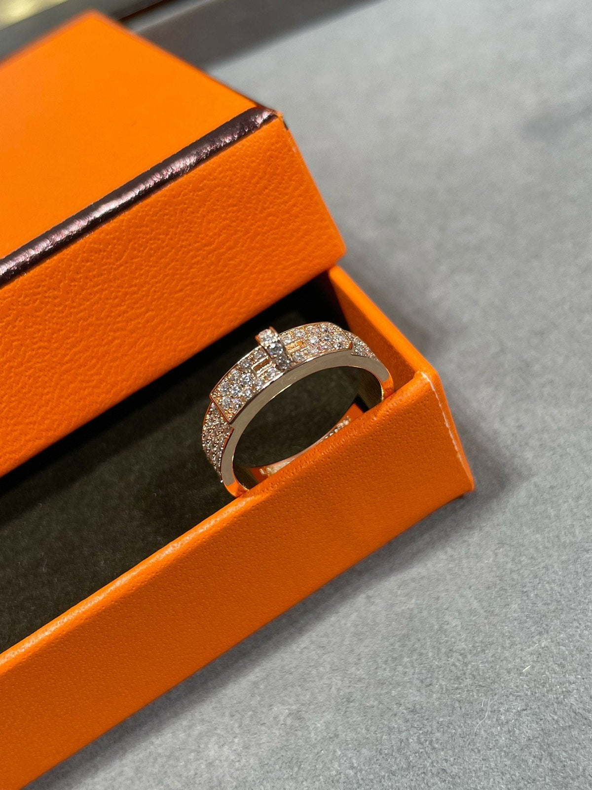 [MIRA]KELLY PINK GOLD DIAMOND RING