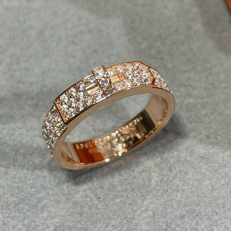 [MIRA]KELLY PINK GOLD DIAMOND RING