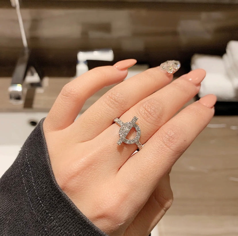 [MIRA]ECHAPPEE RING SILVER DIAMOND