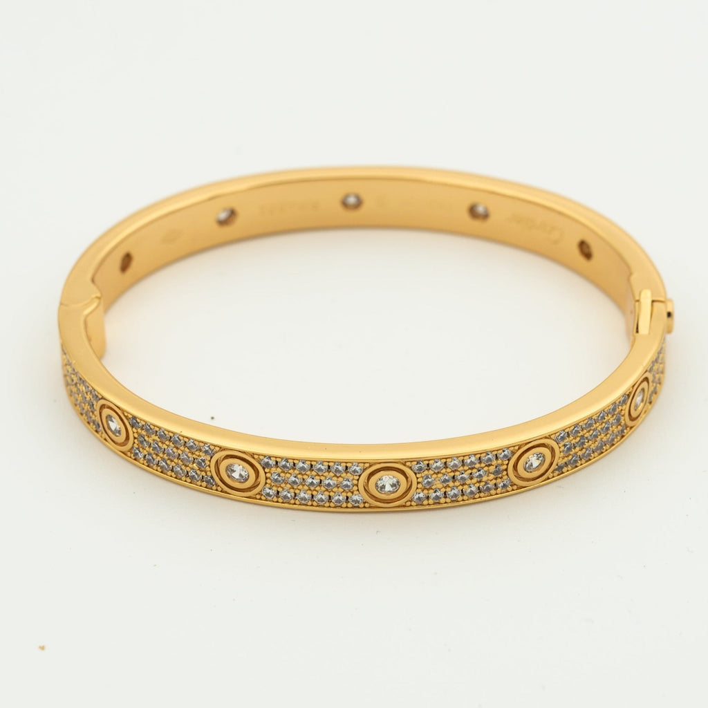 [MIRA]LOVE BRACELET 6.1MM DIAMOND-PAVED 10 BIG DIAMONDS
