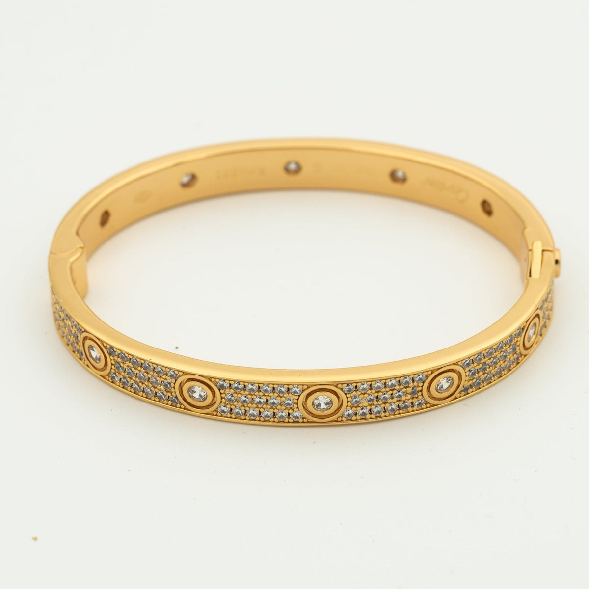 [MIRA]LOVE BRACELET 6.1MM DIAMOND-PAVED 10 BIG DIAMONDS