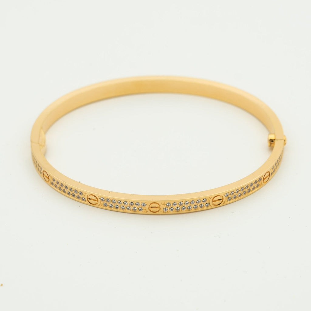 [MIRA]LOVE BRACELET 3.65MM DIAMOND-PAVED