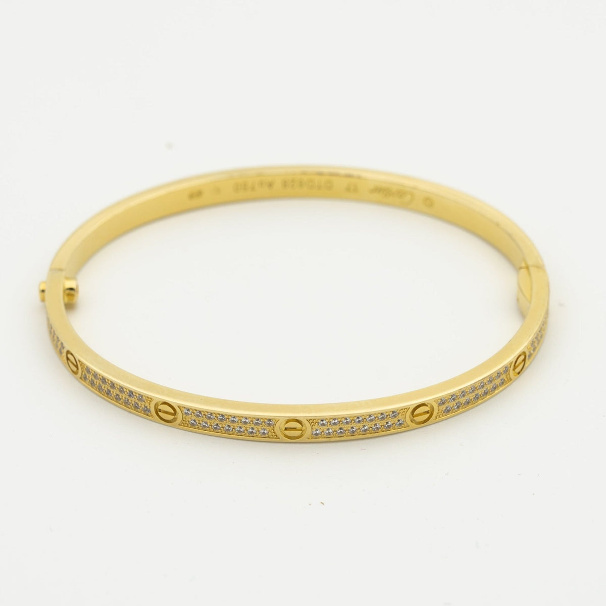 [MIRA]LOVE BRACELET 3.65MM DIAMOND-PAVED