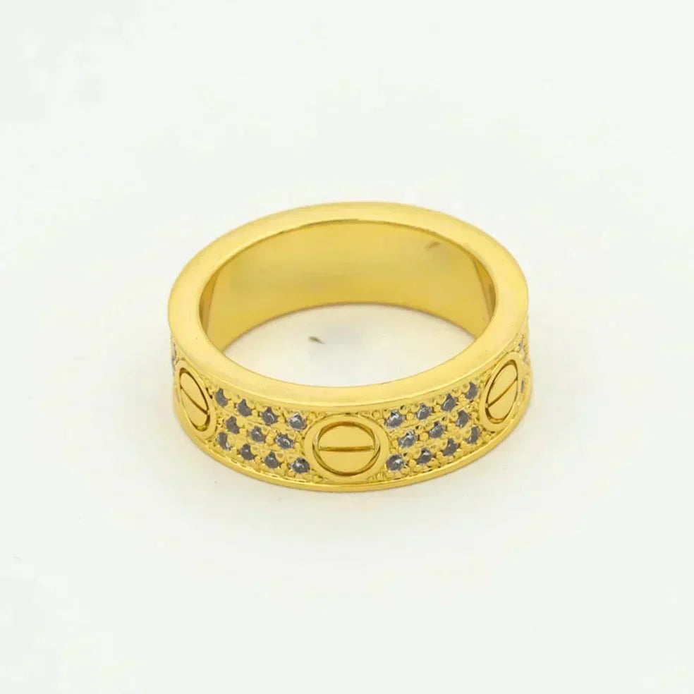[MIRA]LOVE RING 5.5MM DIAMONDS PAVED