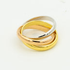 [MIRA]TRINITY RING GOLD PINK GOLD SILVER