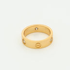 [MIRA]LOVE RING 5.5MM 3 DIAMONDS PINK GOLD