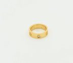 [MIRA]LOVE RING 5.5MM 3 DIAMONDS GOLD
