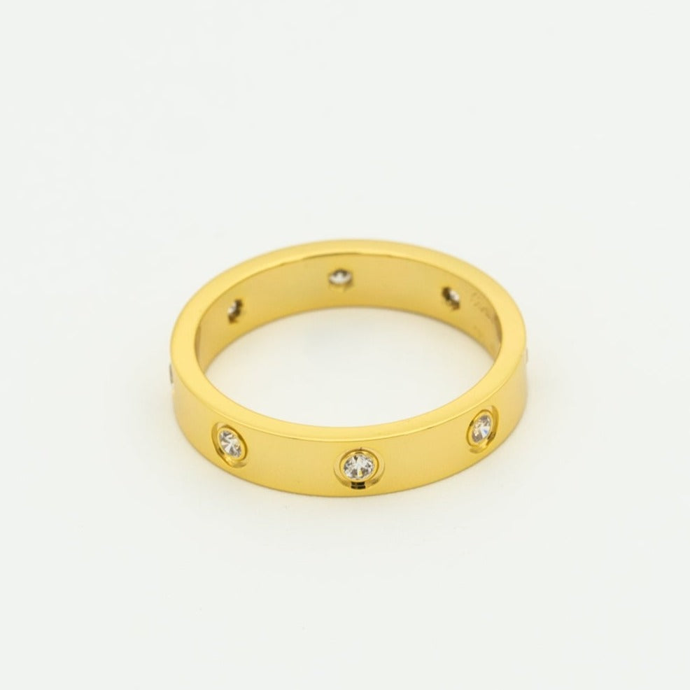 [MIRA]LOVE RING 3.6MM 8 DIAMONDS