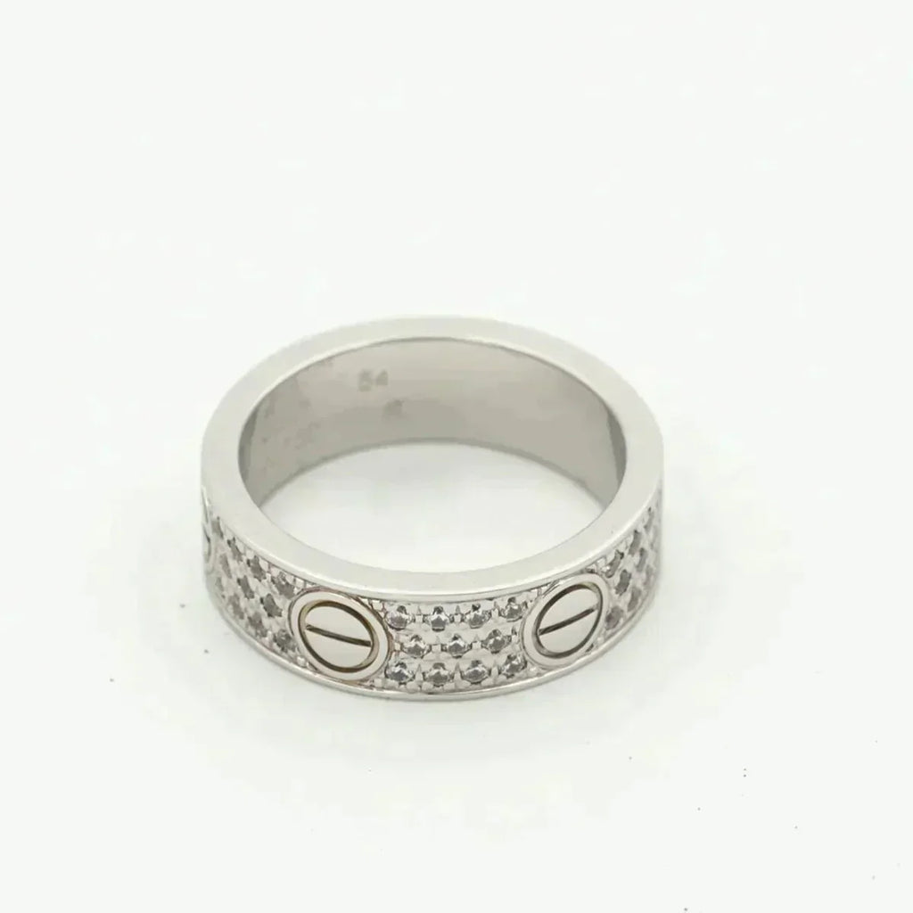 [MIRA]LOVE RING 5.5MM DIAMONDS PAVED