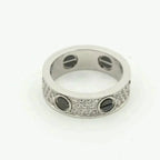 [MIRA]LOVE RING 5.5MM DIAMONDS PAVED CERAMIC