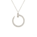 [MIRA]JUSTE NECKLACE SILVER DIAMONDS