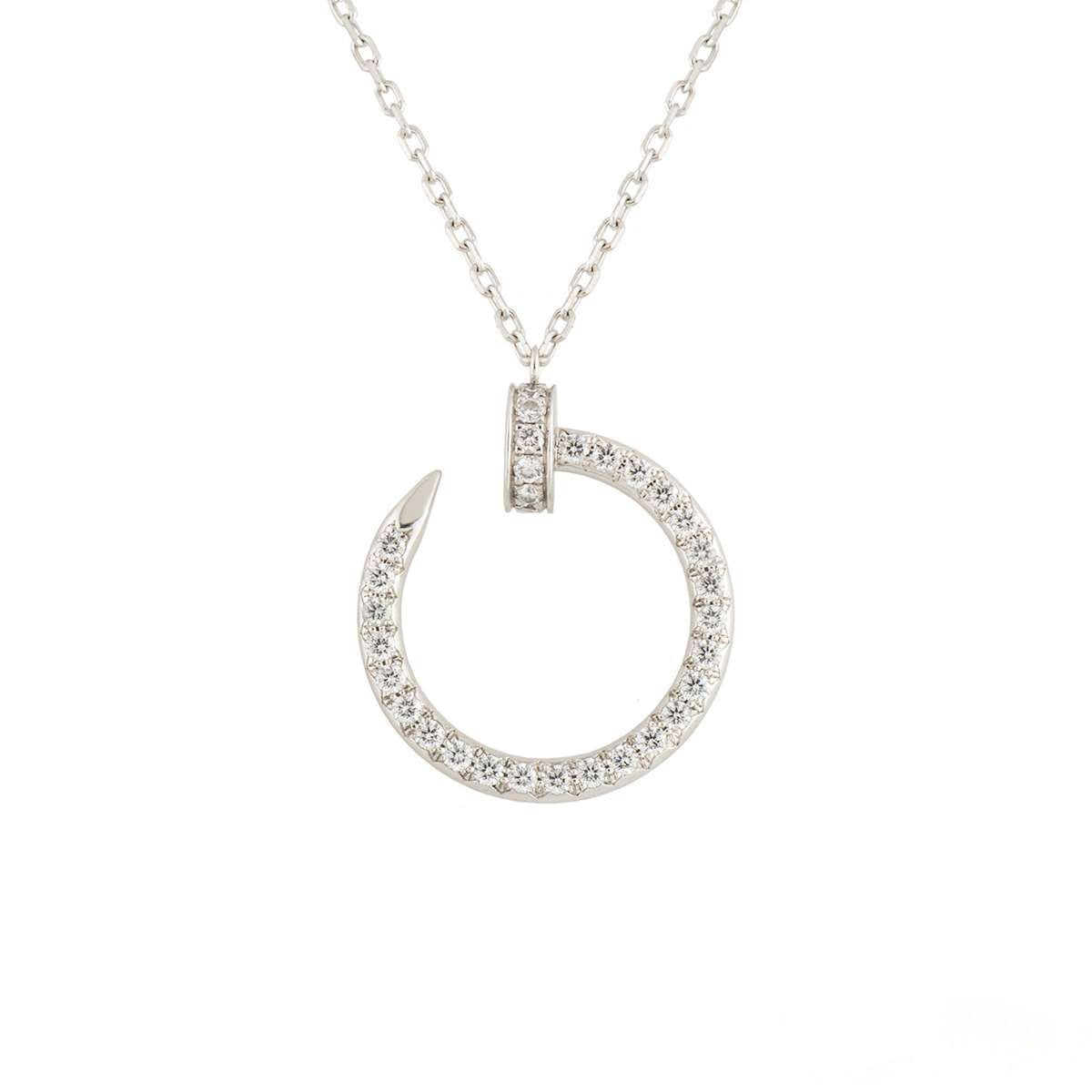 [MIRA]JUSTE NECKLACE SILVER DIAMONDS