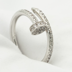 [MIRA]JUSTE RING 1.8MM SILVER DIAMONDS