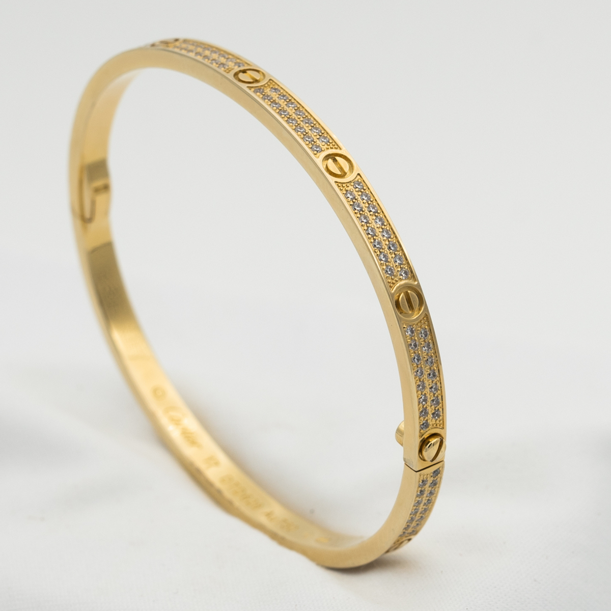 [MIRA]LOVE BRACELET 3.65MM DIAMOND-PAVED