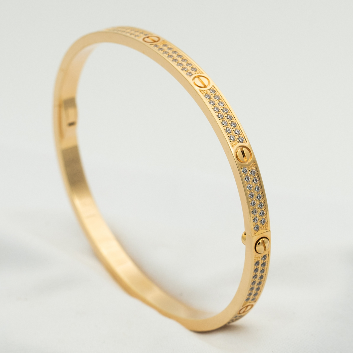 [MIRA]LOVE BRACELET 3.65MM DIAMOND-PAVED